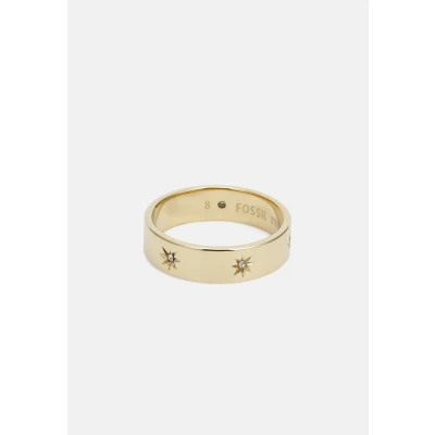 Image of Fossil Sutton Ring goldcoloured, Women&#039;s, Size: P, Gold coloured