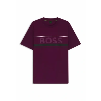 Image of BOSS Iconic ZONE Print Tshirt, Men&#039;s, Size: XL, Pink fourteen