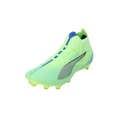 Image of Puma Ultra 5 Match FG/AG Moulded stud football boots, Women&#039;s, Size: 7, Fizzy apple/white/bluemazing Textile/synthetics