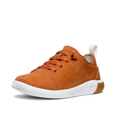 Image of Keen KNX LACE Youth Unisex Hiking shoes for kids, Size: 13k, Orange Suede