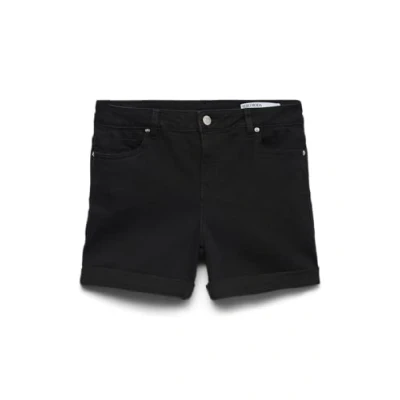 Image of VERO MODA Women&#039;s Vmluna Mr Fold Shorts Mix Ga Noos, Black, L