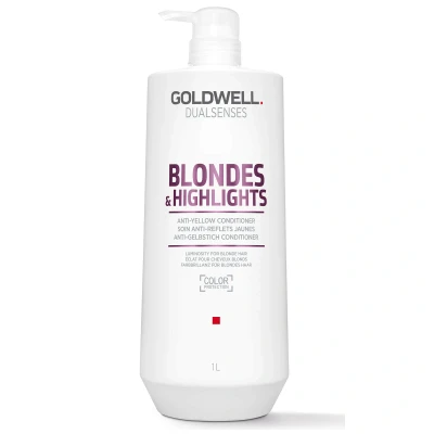 Image of Goldwell Dualsenses Blonde and Highlights Anti Yellow Conditioner 1000ml