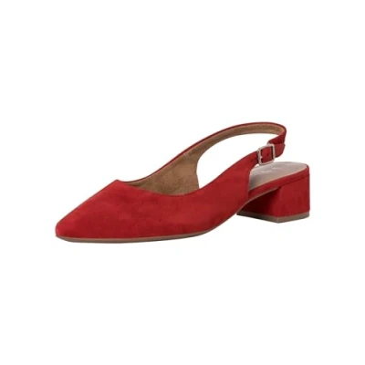 Image of Tamaris Classic heels, Women&#039;s, Size: 3.5, Red Leather
