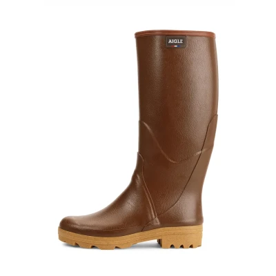 Image of Aigle Men&#039;s Chambord Pro 2 Work Wellingtons, Ambre, 7.5 UK