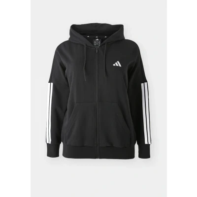 Image of adidas Sportswear Zipup sweatshirt, Women&#039;s, Size: 28 30, Black/white