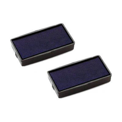 Image of COLOP E/20 Blue Replacement Pads Pack of 2 107161 Pad to Fit Printer 20 &amp; Green Line Office Word Stamps