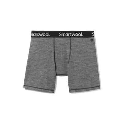 Image of Smartwool Active Boxer Briefs, Men&#039;s, Size: Small, Medium gray heather