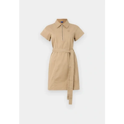 Image of HUGO Kerami Day dress, Women&#039;s, Size: 8, Open beige