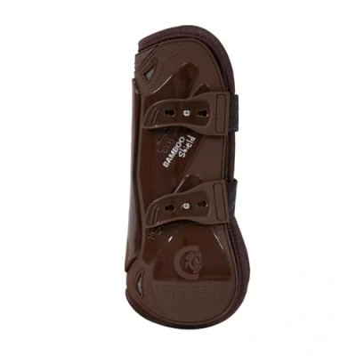 Image of Kentucky Horsewear Bamboo Tendon Boots TPU Frame Brown Elastic Size L
