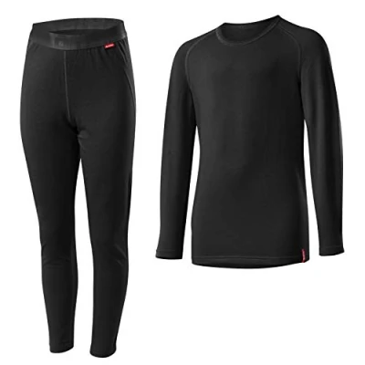 Image of LÖFFLER Löffler Children&#039;s Long Thermals Set Transtex Warm black Size:11 years