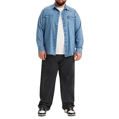 Image of Levi&#039;s Men&#039;s 501 Original Fit Big &amp; Tall Jeans, Crash Courses, 48W / 32L