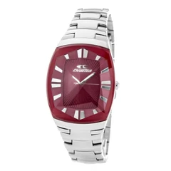 Image of Chronotech Womens Analogue Quartz Watch with Stainless Steel Strap CT7065L 27M, Red, 31MM,