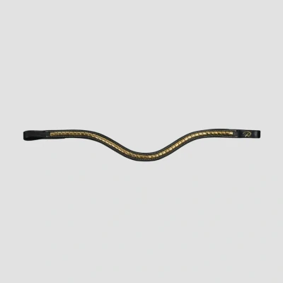 Image of Dyon Brass Clincher Browband V Shape New English Collection