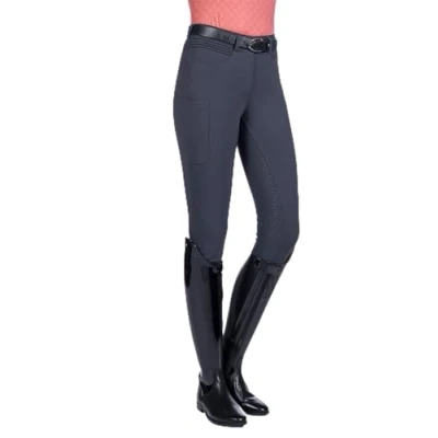 Image of HKM Riding Breeches Rosewood Silicone Full Seat