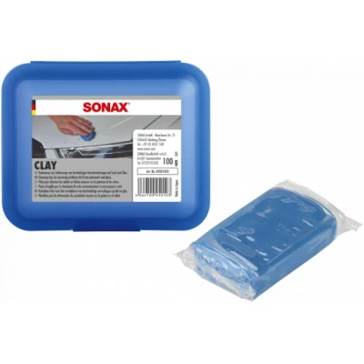Image of SONAX Clay (100 g) high quality and durable plasticine for removing sticky dirt on paint, glass chrome, dimensionally stable does not stick, item no. 04501050