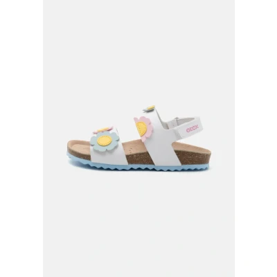 Image of Geox Adriel GIRL Sandals for kids, Size: 4, White High quality imitation leather
