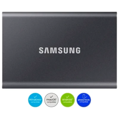 Image of Samsung T7 Portable SSD Indigo blue 2 TB