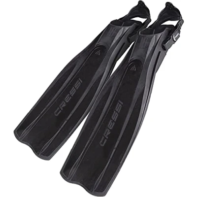 Image of Cressi Crg1B Unisex Adult Pro Light Scuba Diving Open Heel Fins Black/Pink, X Small/Small 4.5/5.5