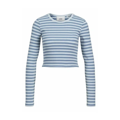 Image of JJXX Jxfeline STR LS Stripe JRS Jumper, Women&#039;s, Size: Small, Skyway