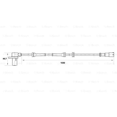 Image of Sensor, wheel speed BOSCH 0 265 006 414