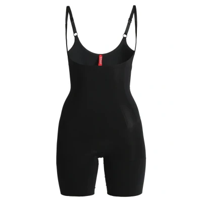 Image of Spanx Oncore Openbust Midthigh Bodysuit Body, Women&#039;s, Size: 8 10, Very black