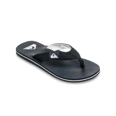 Image of Quiksilver Molokai Layback II Tbar sandals, Men&#039;s, Size: 11, Black connect Textile