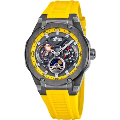 Image of Lotus Vortex Chronograph watch, Men&#039;s, Size: One Size, Yellow