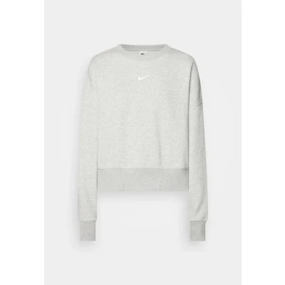 Image of Nike Sportswear W NSW Style FLC CREW OOS Sweatshirt, Women&#039;s, Size: XL Tall, Grey/sail