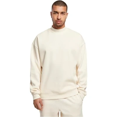 Image of Urban Classics MOCK Sweatshirt, Men&#039;s, Size: 4XL, Whitesand