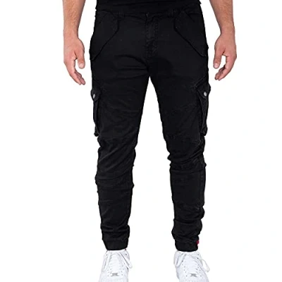 Image of Alpha Industries Combat LW Cargo trousers, Men&#039;s, Size: 38, Black