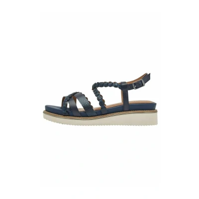 Image of Tamaris Platform sandals, Women&#039;s, Size: 3.5, Navy shoes