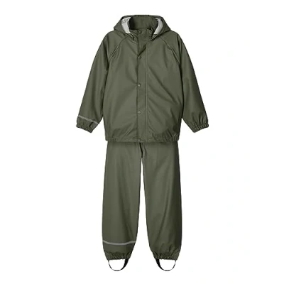 Image of Name it Nkndry Rain SET Unisex trousers for kids, Size: 9y, Thyme