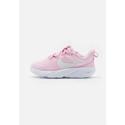 Image of Nike Performance STAR Runner 4 Unisex Neutral running shoes for kids, Size: 1.5K, Pink foam/summit white/white Textile/synthetics