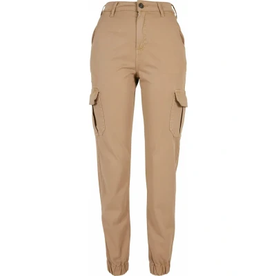Image of Urban Classics HIGH Waist Cargo trousers, Women&#039;s, Size: 28, Unionbeige
