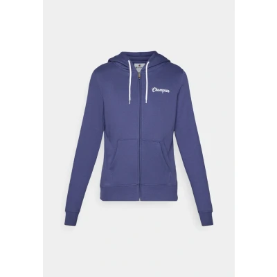 Image of Champion Graphic FULL ZIP Hoodie Zipup sweatshirt, Women&#039;s, Size: XS, Dark blue