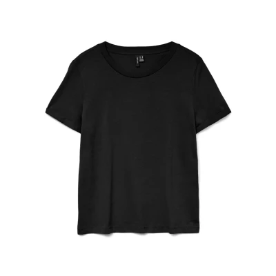 Image of VERO MODA Paula Short Sleeved T Shirt, black, M