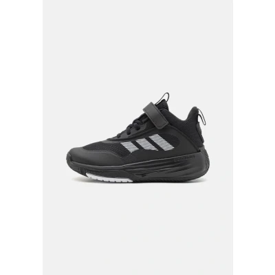 Image of adidas Performance Ownthegame 3.0 Unisex Basketball shoes for kids, Size: 1.5, Core black/footwear white Textile/synthetics
