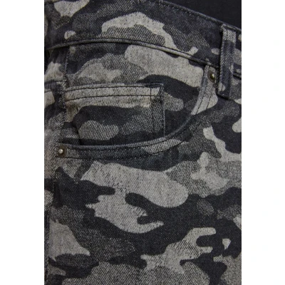 Image of Urban Classics Laser CAMO Straight leg jeans, Men&#039;s, Size: 34, Blacklasercamo