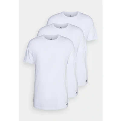 Image of adidas Sportswear CREW NECK 3 PACK Undershirt, Men&#039;s, Size: Small, White