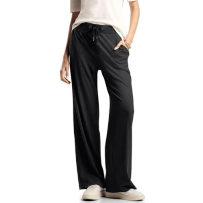 Image of Street One Women&#039;s A377982 Jersey Trousers in Loose fit, Hunter Green, 34W x 32L