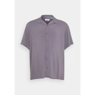 Image of Jack &amp; Jones Jjejeff Solid Resort Shirt Shirt, Men&#039;s, Size: 2XL, Castlerock