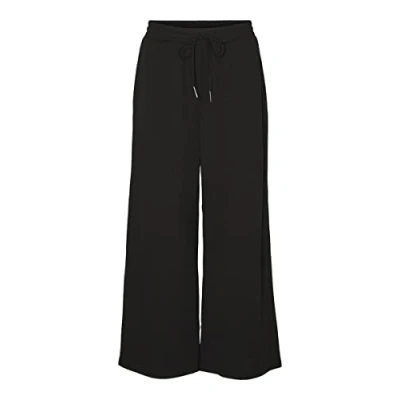 Image of Noisy May Curve Nmjasa WIDE PANT Trousers, Women&#039;s, Size: 20, Black