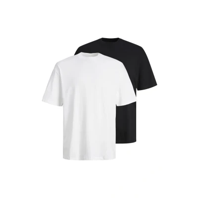 Image of Jack &amp; Jones Bradly Kurzarmshirt Doppelpack Basic Tshirt, Men&#039;s, Size: XL, Mehrfarbig