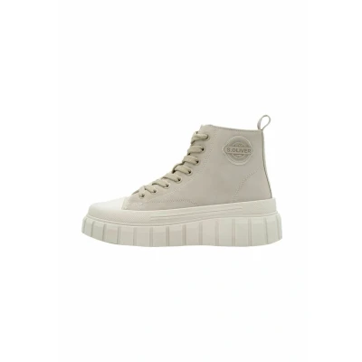 Image of s.Oliver Sneaker Hightop trainers, Women&#039;s, Size: 5, Light taupe shoes