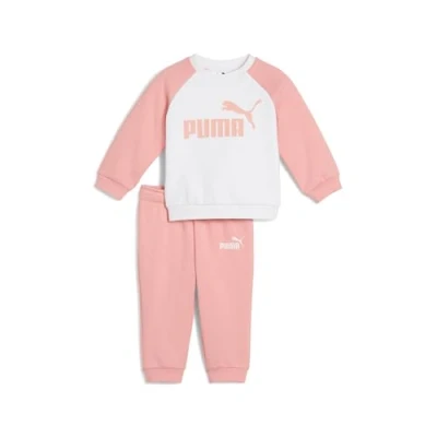 Image of Puma Minicats CREW Unisex SET Tracksuit for kids, Size: 6m (4 6m), Pink fruit
