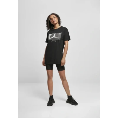 Image of Mister Tee Print Tshirt, Women&#039;s, Size: Medium, Black