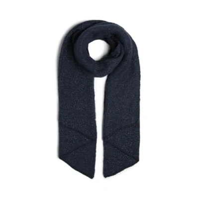 Image of Pieces Women&#039;s Pcpyron Long Scarf Lurex Noos Bc, Sky Captain/AOP: tone in Lurex, One Size