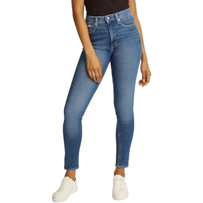 Image of Calvin Klein Women&#039;s High Rise Skinny, Denim Dark, 28W / 32L