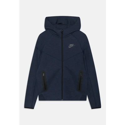 Image of Nike Sportswear TECH Zipup sweatshirt for kids, Size: 6 7y, Obsidian heather/black