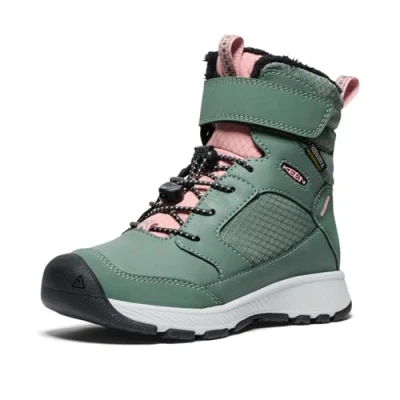 Image of Keen SKUA WP Winter boots for kids, Size: 10k, Dark forest Leather